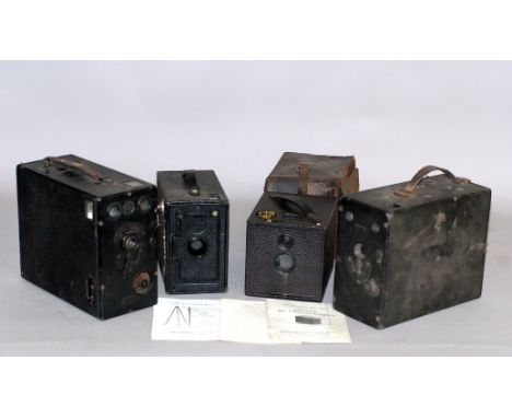 Kodak No2 Bullet Box Camera &amp; Others. To include Kodak No2 Bullet Box Camera (condition 5F) with instructions, Ensign &am