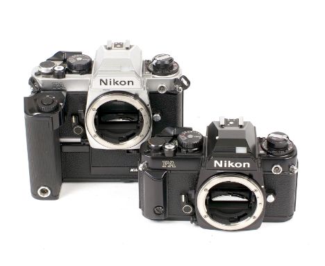 Black Nikon FA Body &amp; A Chrome FA Body with MD-15 Motor Winder. Both fire on manual but metering etc not checked.