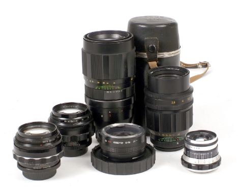 Soviet M42 Fit &amp; Other Mounts Lenses. To include Jupiter 21M 200mm f4, Tair 135mm f2.8 (pre-set), K-2H x2 converter (Niko