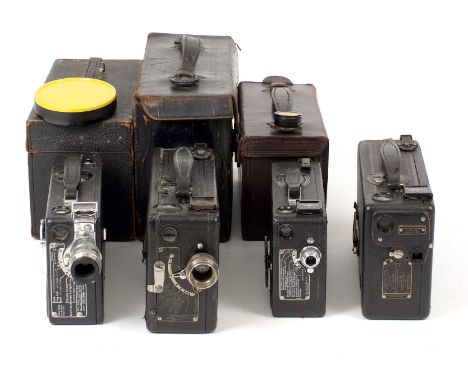 Four Kodak 16mm Cine Cameras. To include Kodak Model K (running, condition 4/5F) Model B (running) Model BB (not running) etc