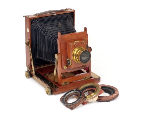 Thornton Pickard Imperial Half Plate Camera (condition 4/5) with roller blind shutter (working) and a TP Beck Aymmetrical len