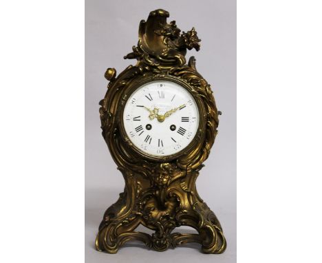 A GOOD 19TH CENTURY FRENCH LOUIS XVI DESIGN ORMOLU CLOCK, retailed by Charles Frodsham, 115 New Bond Street, London, No. 2055