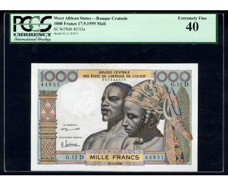 West African States P 403Da Linzmayer B108Da Leclerk/Kolsky 234 Banque Centrale des États de l'Afrique de l'Ouest Mali 1 000 