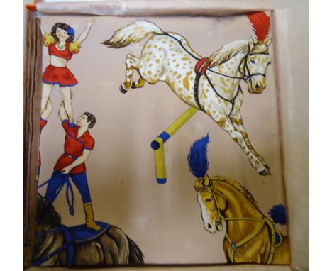 A Hermes, 90cm square silk scarf, in Hermes box