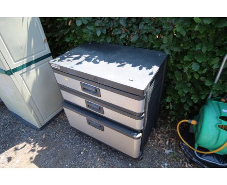 A Stanley plastic tool chest
