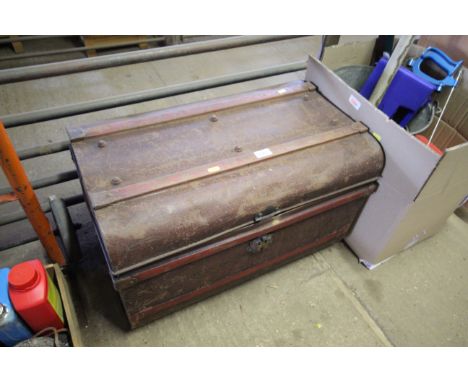 A metal trunk