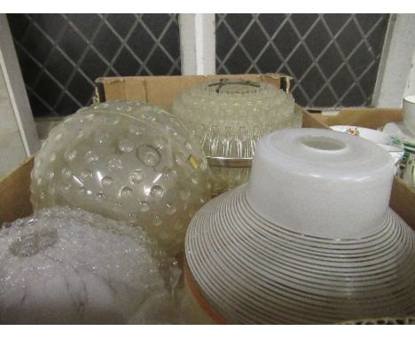 Five glass light shades