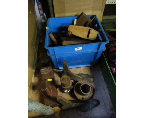 A collection of tools, lasts, etc