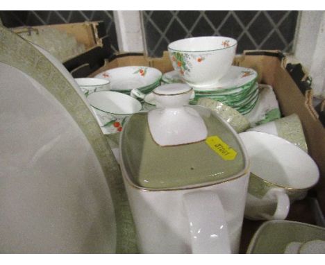 A Royal Doulton Sonnet pattern part tea service together with a Lawleys part tea service