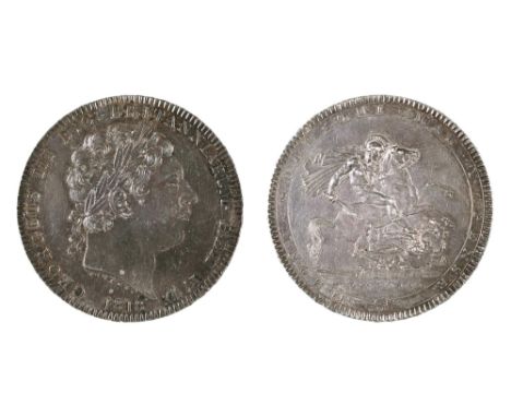 George III, Crown, 1818, good EF, (with ticket £575) 