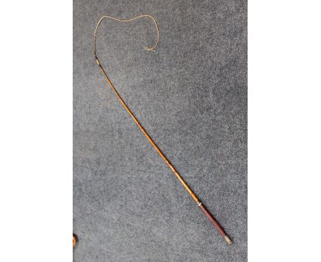 A SWAYNE &amp; ADENEY CARRIAGE WHIP, with Piccadilly, London stamp, L 273 cm approx