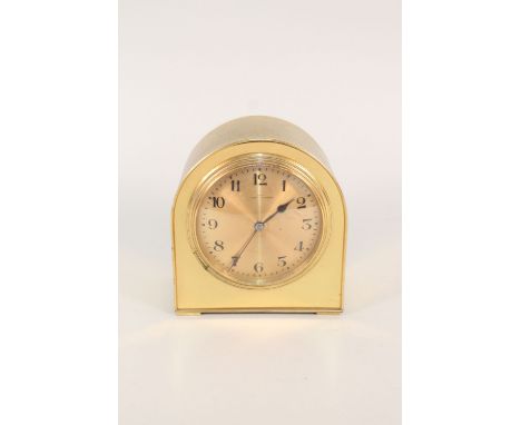 A brass domed top Mappin &amp; Webb mantel clock