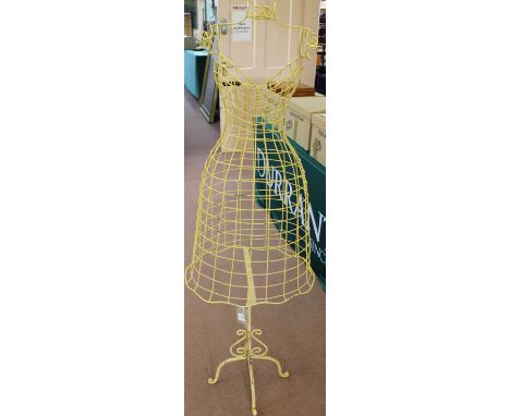 A wire framed mannequin