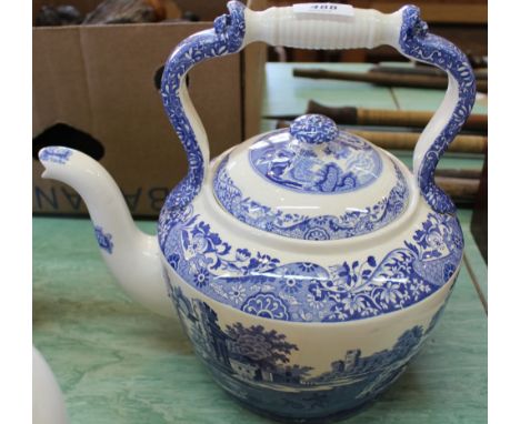 A large Copeland Spode Italian tea kettle