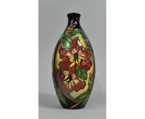 A 2007 Moorcroft Amberslade Bottle Vase by Rachel Bishop and Monogrammed K W, 24cm high 