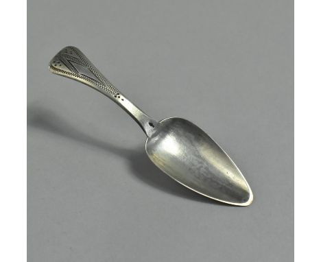 A Danish White Metal Tea Caddy Spoon with Sword Mark, 1830-1906 