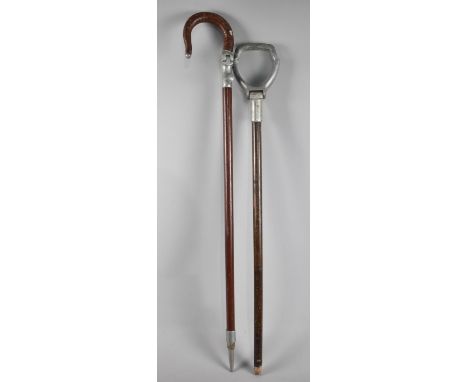 Two Vintage Shooting Sticks 