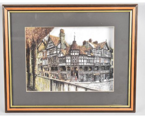 A Framed 3D Print, "The Rows, Chester", 29x21cm 