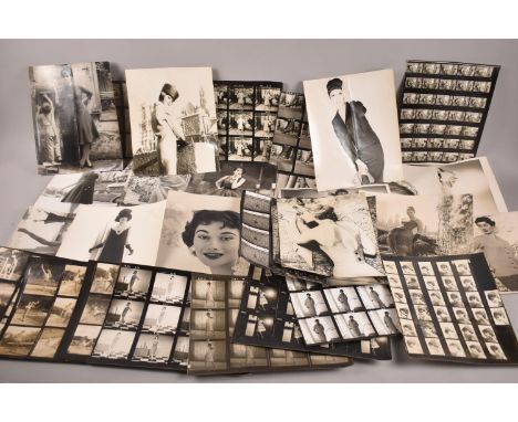 A Collection of Vintage Fashion Photographs form 1954 France Fashion Show to Include Dior, Givenchy, Jacques Griffe, Jean Pat