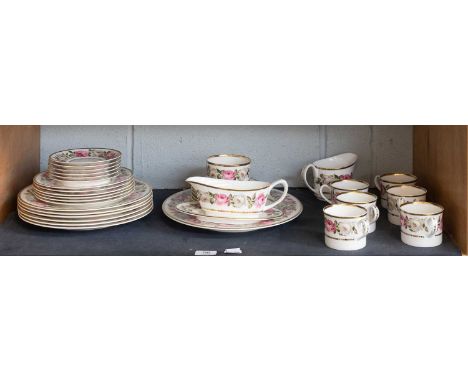 A Royal Worcester Royal Garden Pattern Part Dinner Service