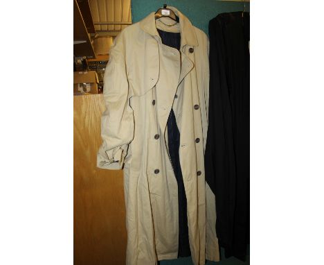 Alfred Dunhill of London classic galsadine trench coat with goretex lining, size 40 in light tan