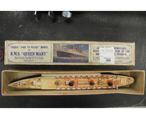 Chad Valley Queen Mary model/puzzle