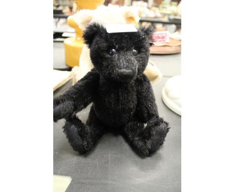 Steiff black teddy bear