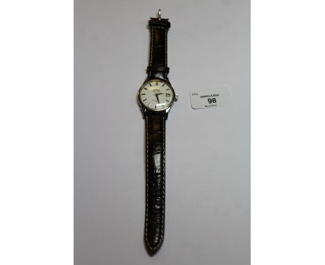 1960'S GENTS Omega Constellation Automatic stainless steel cased chronometer wristwatch, with white enamelled dial, hour bato