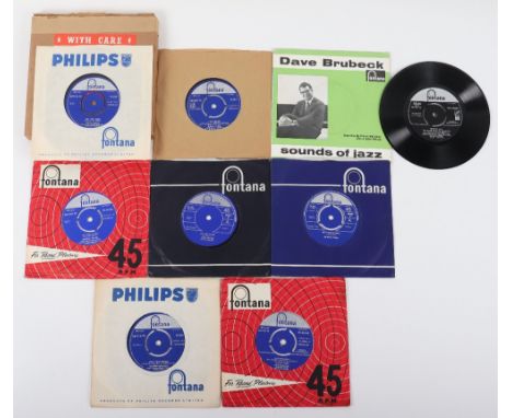 Fifty One Decca, Fontana labels 7” Vinyl Singles, some factory samples, demonstration singles, Artists including: The Rolling