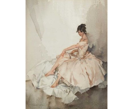 § SIR WILLIAM RUSSELL FLINT P.R.A., P.R.W.S., R.S.W., R.O.I., R.E. (SCOTTISH 1880-1969) JEMIMA Signed, inscribed on the backb