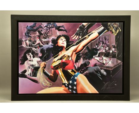 ALEX ROSS FOR DC COMICS, (AMERICAN CONTEMPORARY) 'WONDER WOMAN: DEFENDER OF TRUTH', a signed limited edition print on canvas 