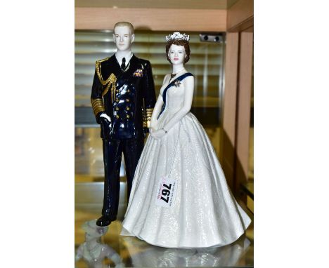A COALPORT FOR COMPTON &amp; WOODHOUSE LIMITED EDITION FIGURE 'A ROYAL PORTRAIT' CW 707, sculpted by Jack Glynn, no.138/450, 
