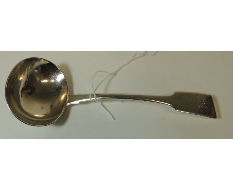 A William IV silver fiddle pattern sauce ladle, Exeter 1836, 1.9oz