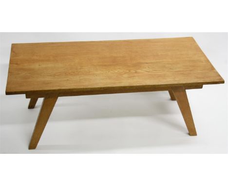 A 1950s light oak coffee table.  92cm wide, 45cm deep, 34cm high.  