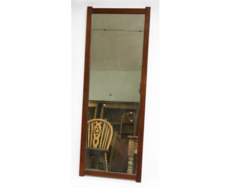 A 1960's Swedish Rosewood floor standing mirror.  41cm wide, 112cm high.  