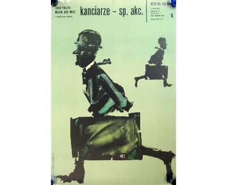 Marek Freudenreich (Polish b. 1939),'Kanciarze' 1962 film poster,coloured lithograph,58 x 85 cm