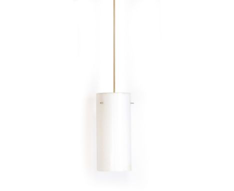 A 1970's perspex cylindrical ceiling light CONDITION REPORT: Some wear and marks, working order unknown.