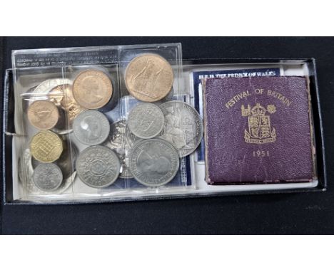 VARIOUS COINAGE ETC, SILVER COIN, 1892 COIN, TOOLS, QUANTITY OF GLASSES, CUT CRYSTAL WARE ETC      