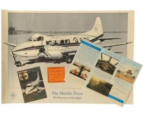 The Mayfair Dove Aviation and Air Charter collection, includes 23x17 inch The Doorway to Nostalgia print and also an advertis