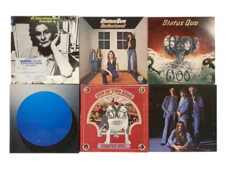 STATUS QUO. 20 x LPs, 1 x box, 7 x 12". Some titles: From The Makers Of (box, PRO LP 1), Ma Kelly's Greasy Spoon (PYL 6022), 
