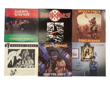 HARDCORE METAL &amp; PUNK. Pack of 6 bone crunching LPs &amp; 12" to include Reagan Youth - Young Anthems for New Order (RYR8