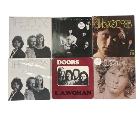 THE DOORS. Seventeen LPs, one 12" both UK and US issue. Includes: Other Voices (UK, Elektra, K 42104 stereo, Ex+/VG+ copy), L