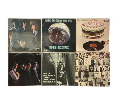 ROLLING STONES UK ORIGINAL LPS. Great little pack of 6 Stones LPs to include their self titled debut LP from 1964 in Mono (LK