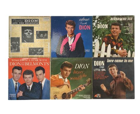 DION DIMUCCI/THE BELMONTS. 23 LPs from Dion and co, 7 UK issued and 16 from the USA. Includes: Dion and the Belmonts - Topper