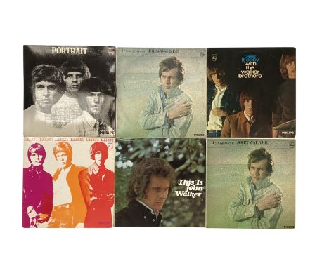 WALKER BROTHERS. 19 LPs/comps from Walkers, inc John Walker. Titles: Portrait (BL7732, front laminated/flipback, black label,