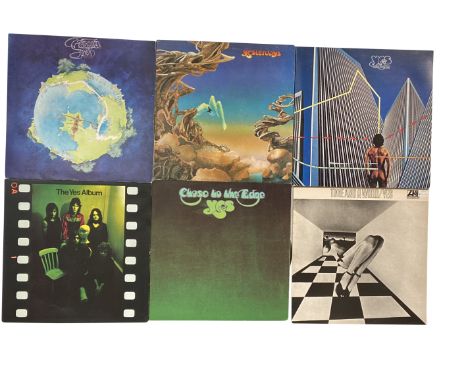 YES. 16 x LPs and 7 x 12". Titles: The Yes Album (UK 1st, plum, 2400101, gatefold, Ex+/Ex+), Fragile (UK 1st, plum, 2401019, 