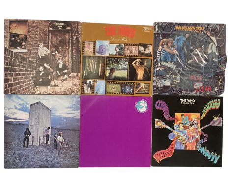 THE WHO. 28 LPs and one box from The Who, 11 LPs from solo members and 4 x 12" from solo members, many demos etc include. Tit