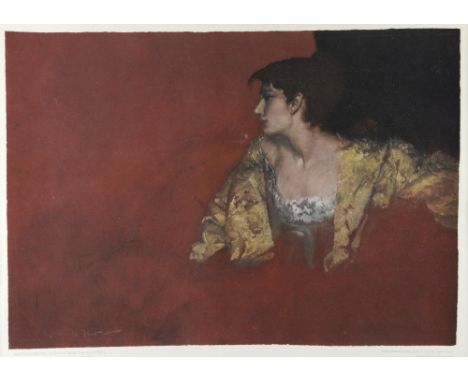 William Russell Flint - 'The Red Background', Adam Collection Limited Edition Print, 34cm x 49.5cm; and another, Sonnet XXIV 