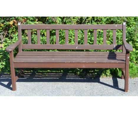 Wooden painted garden bench, 5ft