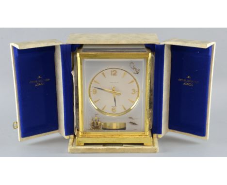 Jaeger-Le-Coultre, Marina Atmos Clock in origional box  22cm high 